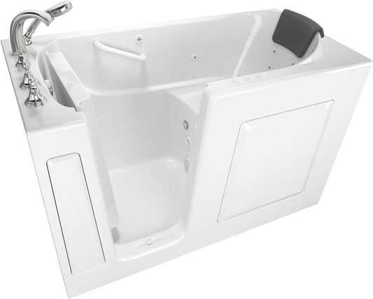 American Standard 3060.109.CLW Gelcoat Whirlpool and Air Spa 30"x60" Left Side Door Walk-In Bathtub in White